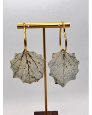 EDICIÓN LIMITADA pendientes artesanos de hoja n atural