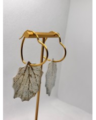 EDICIÓN LIMITADA pendientes artesanos de hoja n atural