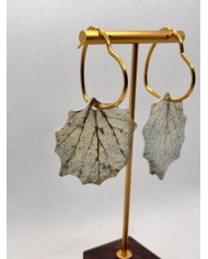 EDICIÓN LIMITADA pendientes artesanos de hoja n atural