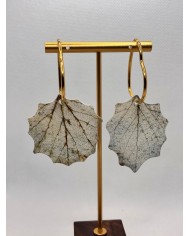 EDICIÓN LIMITADA pendientes artesanos de hoja n atural