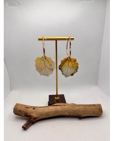 EDICIÓN LIMITADA pendientes artesanos de hoja natural