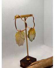 EDICIÓN LIMITADA pendientes artesanos de hoja natural