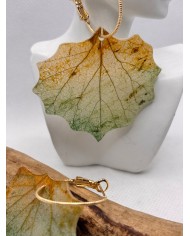 EDICIÓN LIMITADA pendientes artesanos de hoja natural