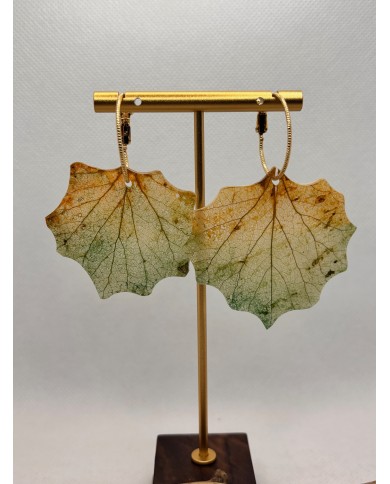 EDICIÓN LIMITADA pendientes artesanos de hoja natural