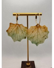 EDICIÓN LIMITADA pendientes artesanos de hoja natural