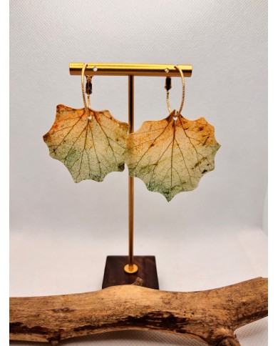 EDICIÓN LIMITADA pendientes artesanos de hoja natural