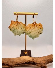 EDICIÓN LIMITADA pendientes artesanos de hoja natural