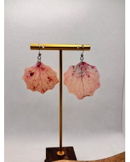 PENDIENTES ARTESANOS DE HOJA NATURAL