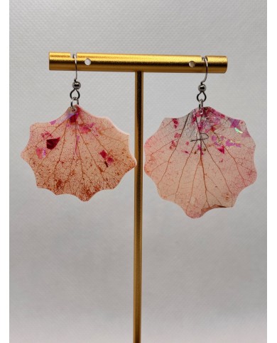 PENDIENTES ARTESANOS DE HOJA NATURAL ESQUELETIZAD1