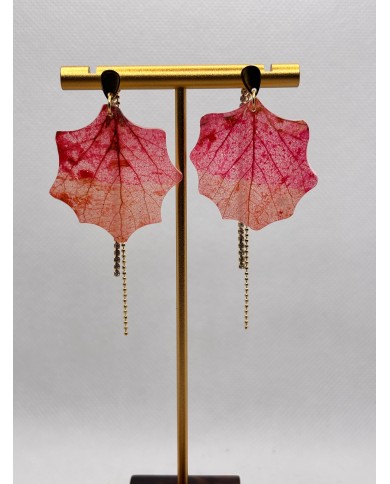 EDICIÓN LIMITADA pendientes artesanos de hoja natural