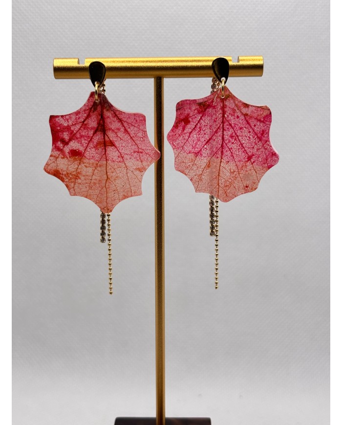 EDICIÓN LIMITADA pendientes artesanos de hoja natural