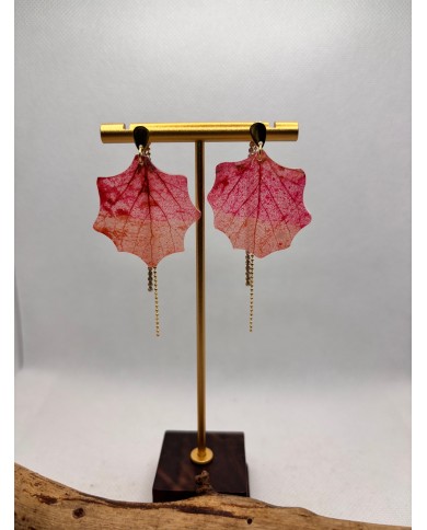 EDICIÓN LIMITADA pendientes artesanos de hoja natural