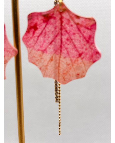 EDICIÓN LIMITADA pendientes artesanos de hoja natural