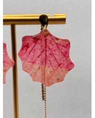 EDICIÓN LIMITADA pendientes artesanos de hoja natural