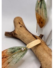 EDICIÓN LIMITADA pendientes artesanos de hoja natural