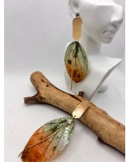 EDICIÓN LIMITADA pendientes artesanos de hoja natural