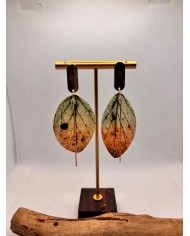 EDICIÓN LIMITADA pendientes artesanos de hoja natural