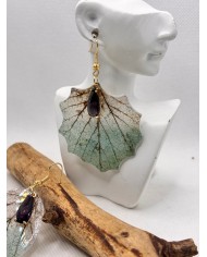 EDICIÓN LIMITADA pendientes artesanos de hoja natural