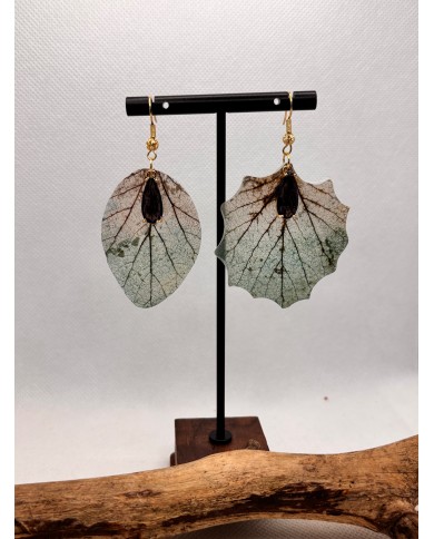 EDICIÓN LIMITADA pendientes artesanos de hoja natural