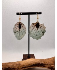 EDICIÓN LIMITADA pendientes artesanos de hoja natural