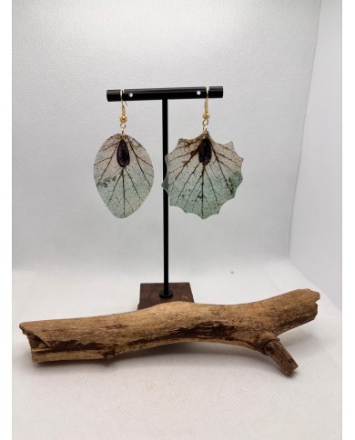 EDICIÓN LIMITADA pendientes artesanos de hoja natural