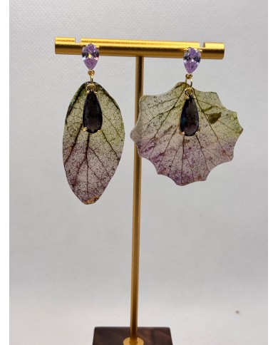 EDICIÓN LIMITADA pendientes artesanos de hoja natural