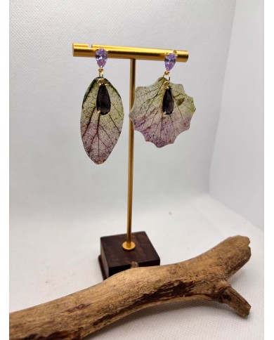 EDICIÓN LIMITADA pendientes artesanos de hoja natural