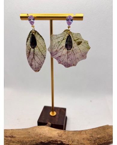 EDICIÓN LIMITADA pendientes artesanos de hoja natural