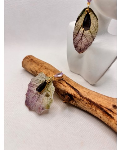 EDICIÓN LIMITADA pendientes artesanos de hoja natural