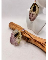 EDICIÓN LIMITADA pendientes artesanos de hoja natural