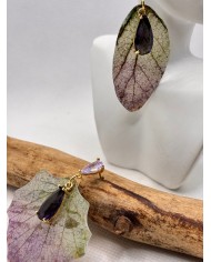 EDICIÓN LIMITADA pendientes artesanos de hoja natural