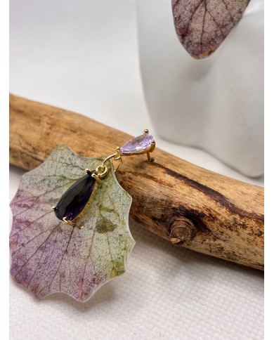 EDICIÓN LIMITADA pendientes artesanos de hoja natural