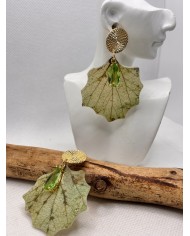 EDICIÓN LIMITADA pendientes artesanos de hoja natural