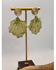 EDICIÓN LIMITADA pendientes artesanos de hoja natural