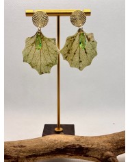 EDICIÓN LIMITADA pendientes artesanos de hoja natural