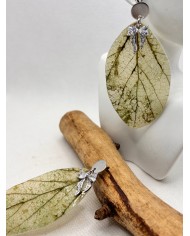 EDICIÓN LIMITADA pendientes artesanos de hoja natural