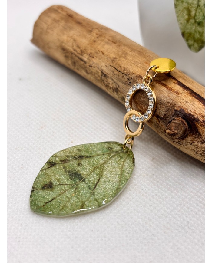 EDICIÓN LIMITADA pendientes artesanos de hoja natural