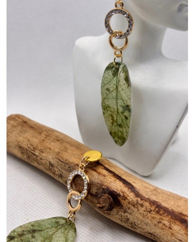 EDICIÓN LIMITADA pendientes artesanos de hoja natural