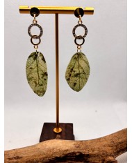 EDICIÓN LIMITADA pendientes artesanos de hoja natural