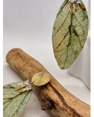 EDICIÓN LIMITADA pendientes artesanos de hoja natural