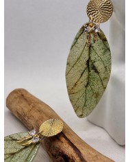 EDICIÓN LIMITADA pendientes artesanos de hoja natural