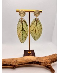 EDICIÓN LIMITADA pendientes artesanos de hoja natural