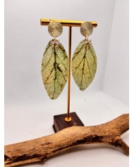 EDICIÓN LIMITADA pendientes artesanos de hoja natural