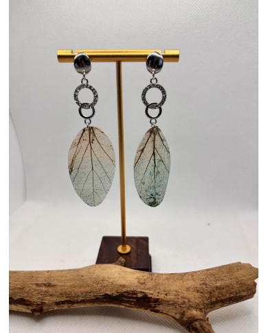 EDICIÓN LIMITADA pendientes artesanos de hoja natural