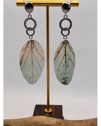 EDICIÓN LIMITADA pendientes artesanos de hoja natural