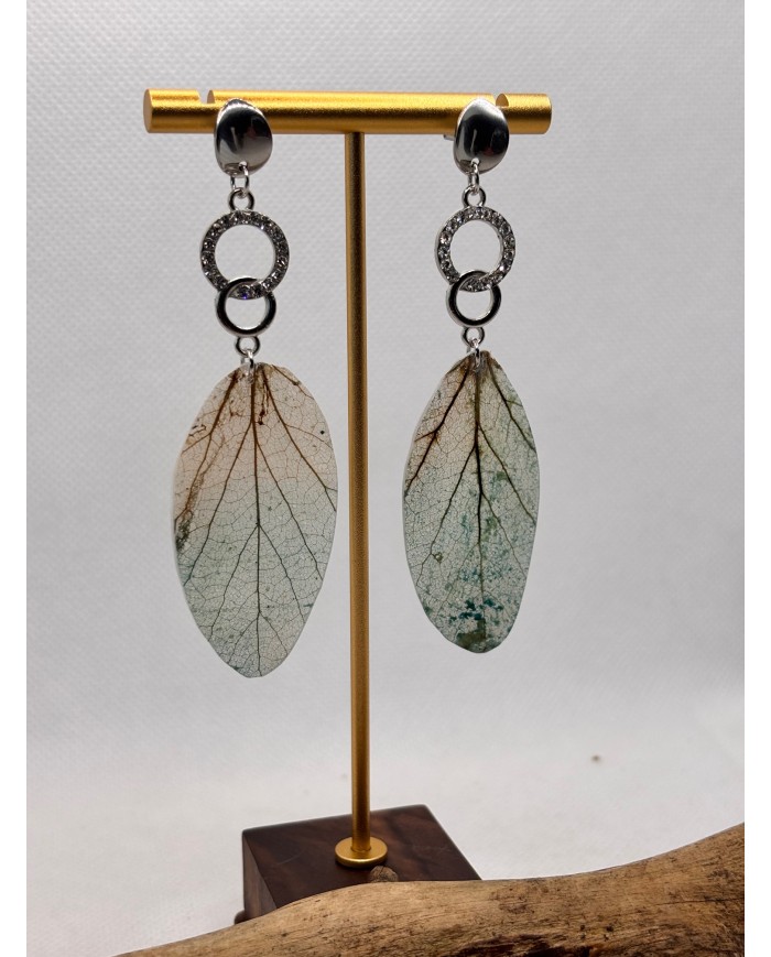 EDICIÓN LIMITADA pendientes artesanos de hoja natural