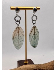 EDICIÓN LIMITADA pendientes artesanos de hoja natural