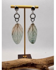 EDICIÓN LIMITADA pendientes artesanos de hoja natural