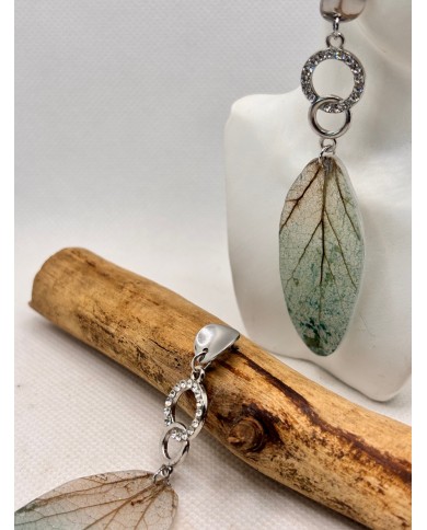 EDICIÓN LIMITADA pendientes artesanos de hoja natural