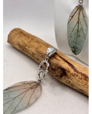 EDICIÓN LIMITADA pendientes artesanos de hoja natural